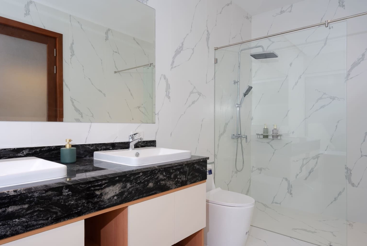 Bathroom Modern luxury pool villa for sale near Black Mountain Hua Hin
