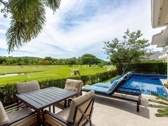Luxury golf course pool villa for sale Black Mountain Hua Hin