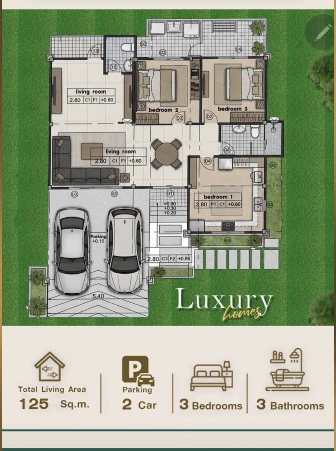 202653-2 modern tropical pool villa Hua Hin Pranburi